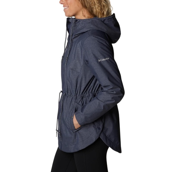 NWT Columbia Women’s Lillian Ridge Hooded Waterproof Shell Jacket - Picture 2 of 4
